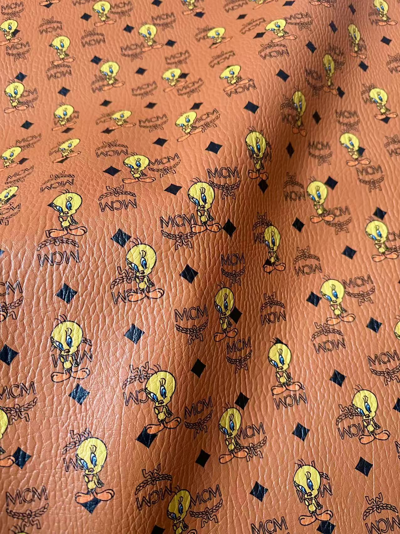 Craft Brid Leather Fabric For Handmade Sneaker,Car ,Clothing Goods By Yard