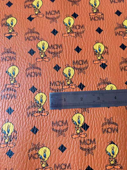 Craft Brid Leather Fabric For Handmade Sneaker,Car ,Clothing Goods By Yard