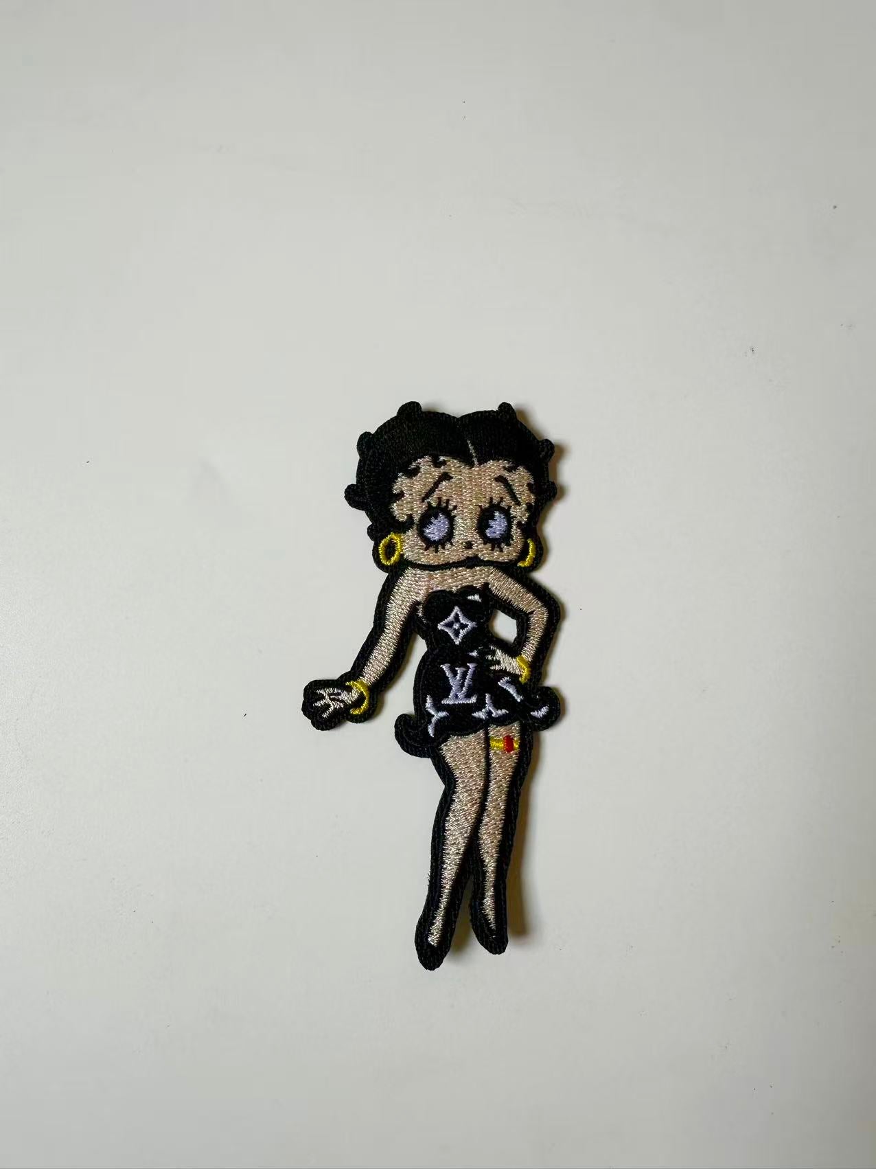 Craft Embroidery LV Miss Betty Jacquard Patches For Customized Jacket