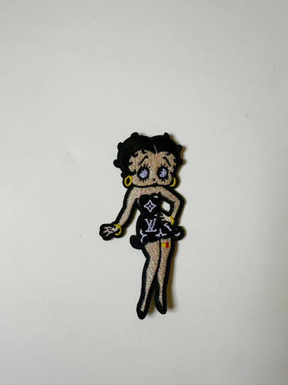 Craft Embroidery LV Miss Betty Jacquard Patches For Customized Jacket