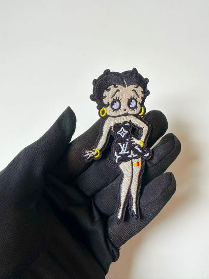 Craft Embroidery LV Miss Betty Jacquard Patches For Customized Jacket