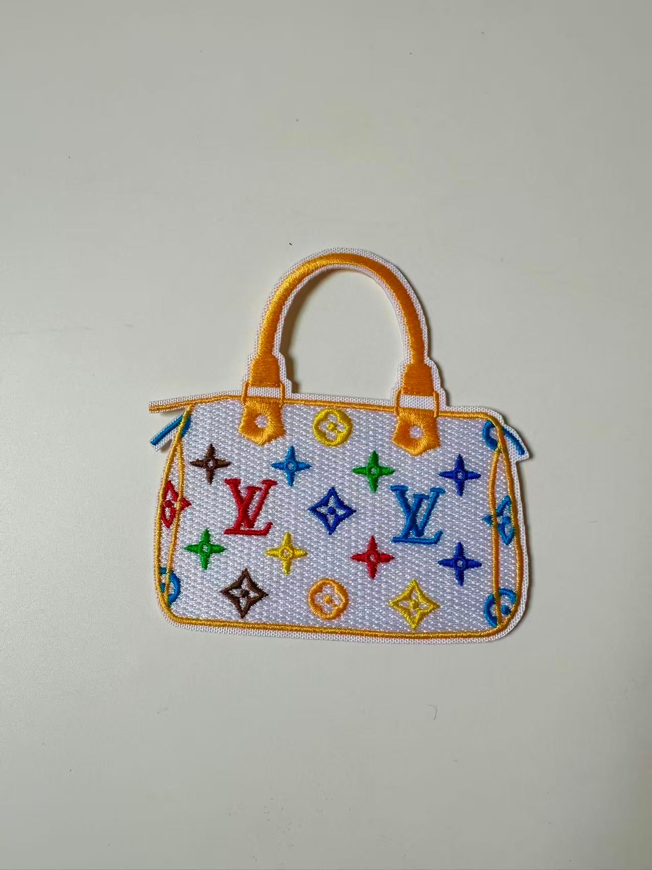 Craft Embroidery LV Suitcase Jacquard Patches For Customized Clothing