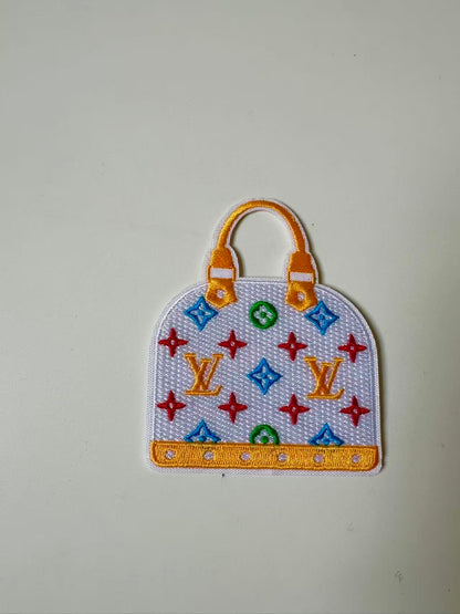 Craft Embroidery LV Suitcase Jacquard Patches For Customized Clothing