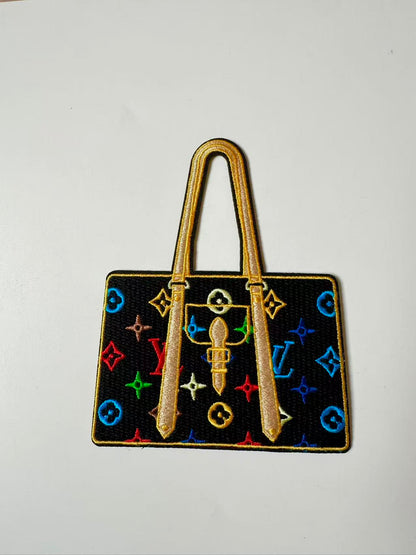 Craft Embroidery LV Suitcase Jacquard Patches For Customized Clothing
