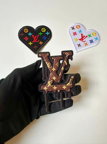 Craft Embroidery LV LOVE Jacquard Patches For Customized Apparel