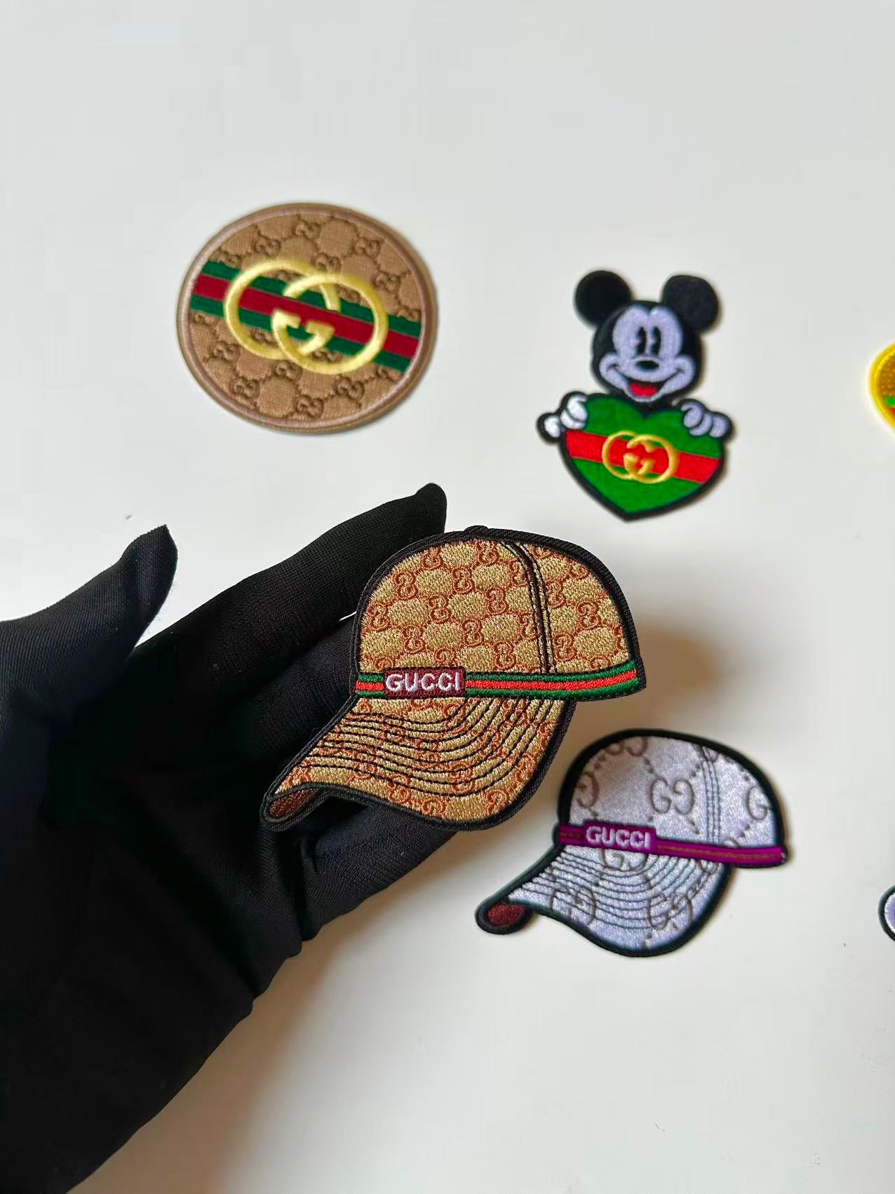Craft Embroidery Gucci Jacquard Patches For Customized Clothing