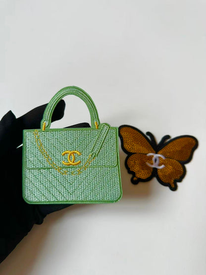 Craft Embroidery Chanel Jacquard Patches For Customized Apparel