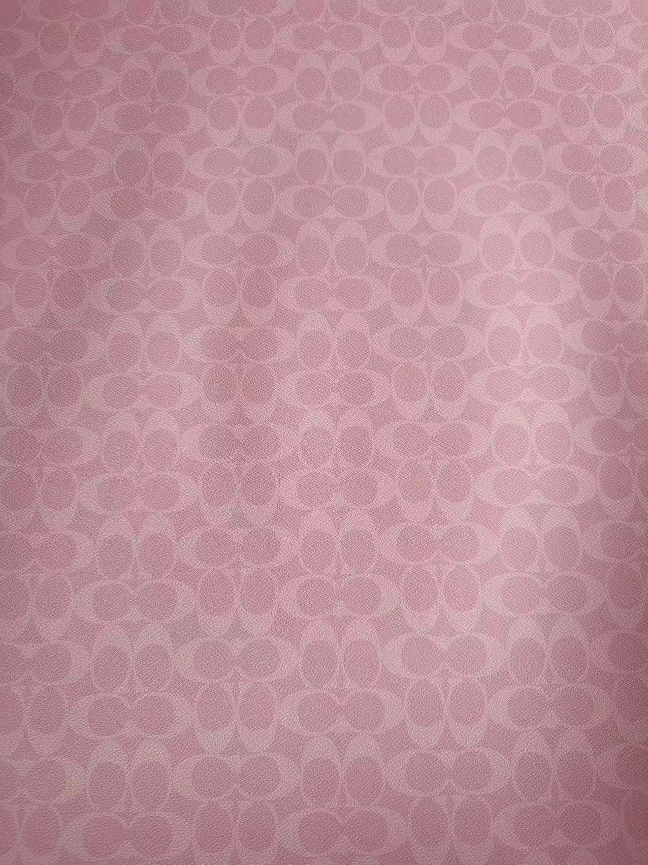 Classic Pink Color Coach Leather Fabric For Handmde Handicraft By Yards