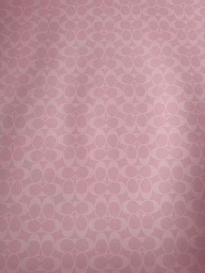 Classic Pink Color Coach Leather Fabric For Handmde Handicraft By Yards