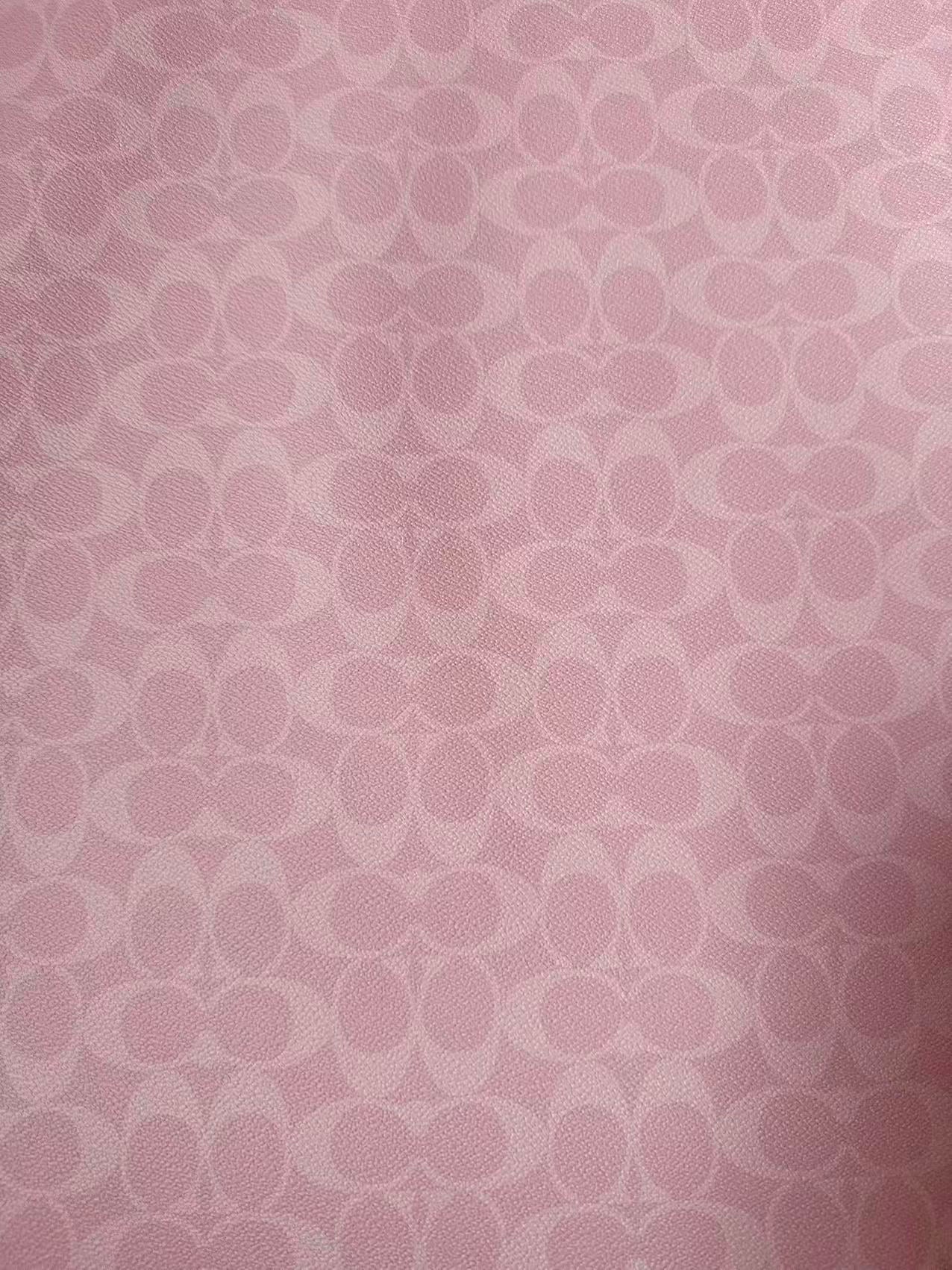 Classic Pink Color Coach Leather Fabric For Handmde Handicraft By Yards