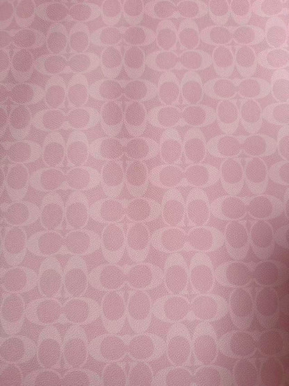 Classic Pink Color Coach Leather Fabric For Handmde Handicraft By Yards