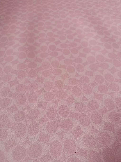 Classic Pink Color Coach Leather Fabric For Handmde Handicraft By Yards