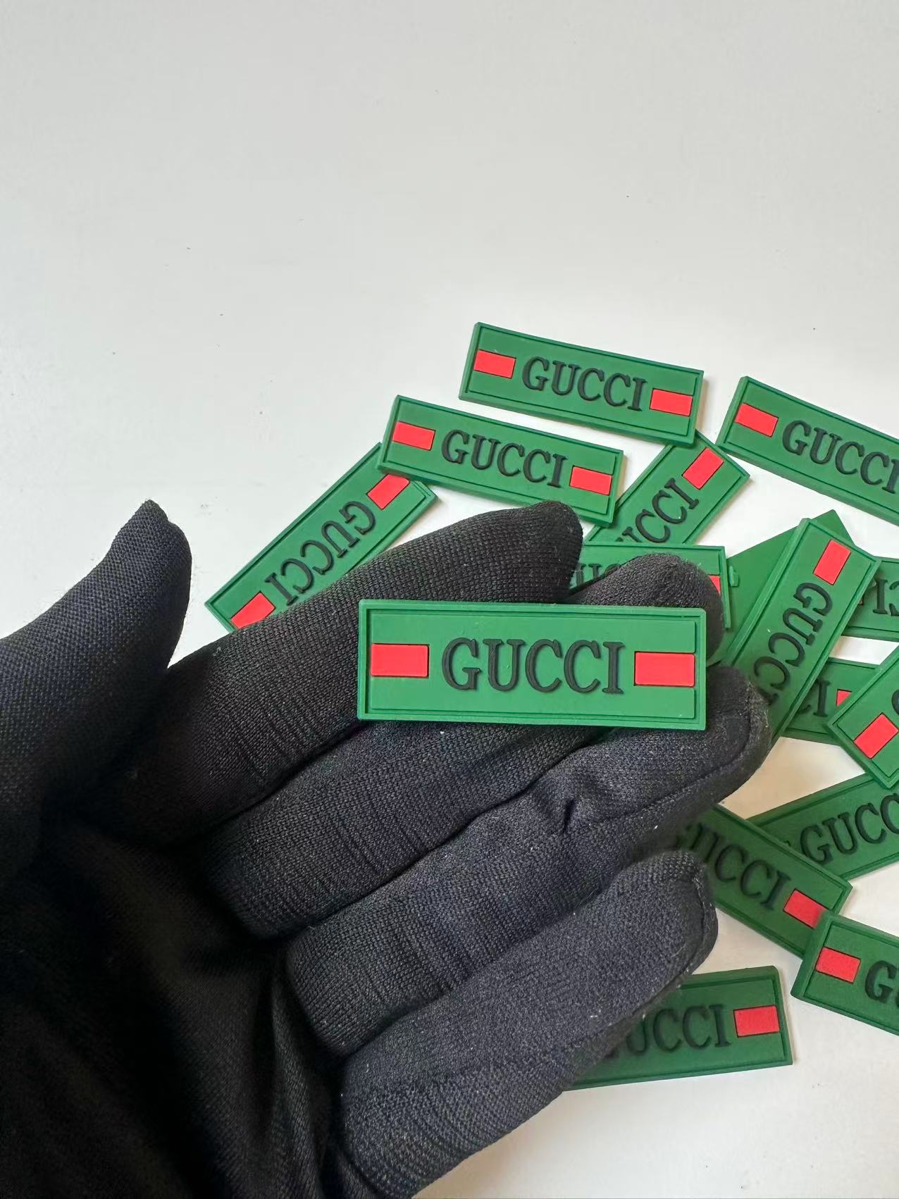 Craft Gucci 1.8"x0.6" PVC Tag For Handmade Sewing Goods