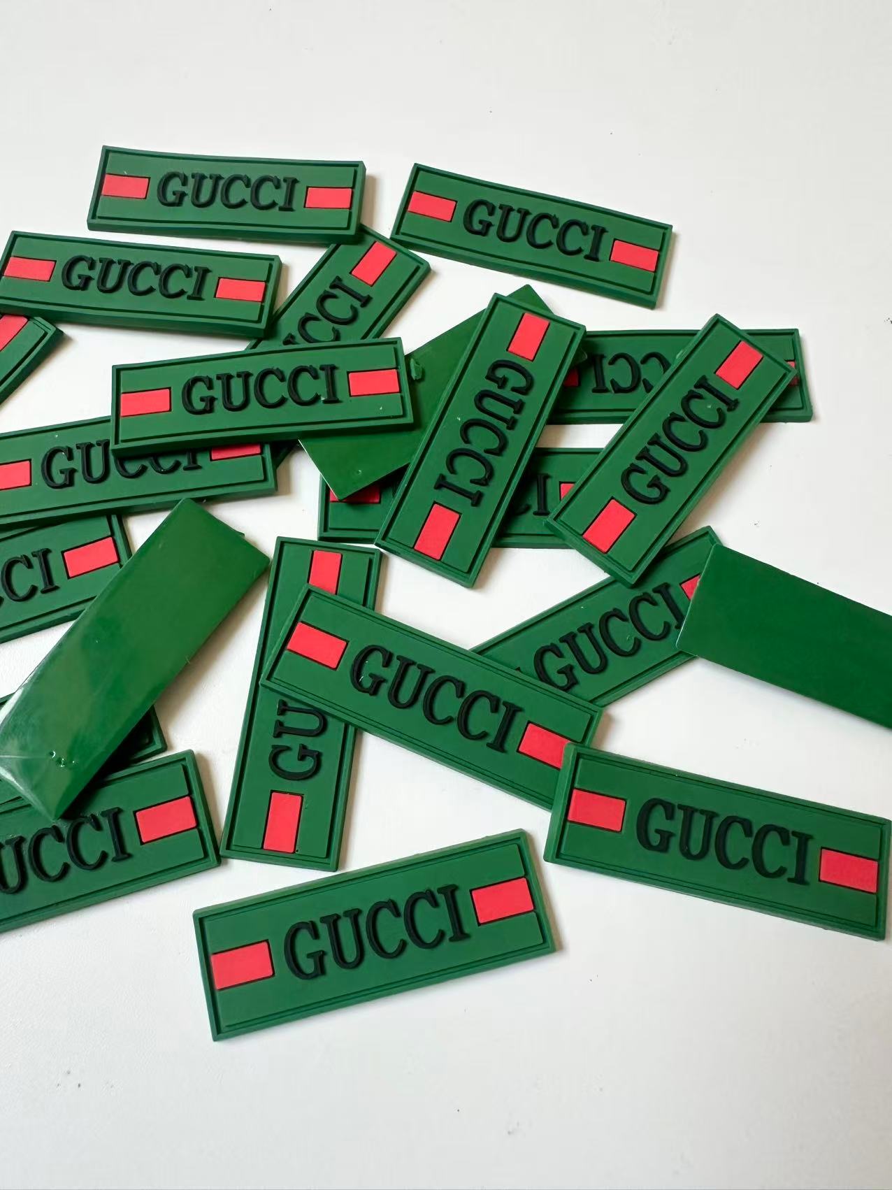 Craft Gucci 1.8"x0.6" PVC Tag For Handmade Sewing Goods
