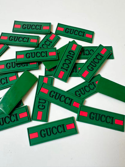 Craft Gucci 1.8"x0.6" PVC Tag For Handmade Sewing Goods