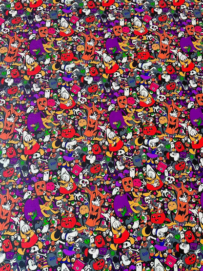 Craft Halloween Design Leather Fabric For Handmade Handicraft Goods
