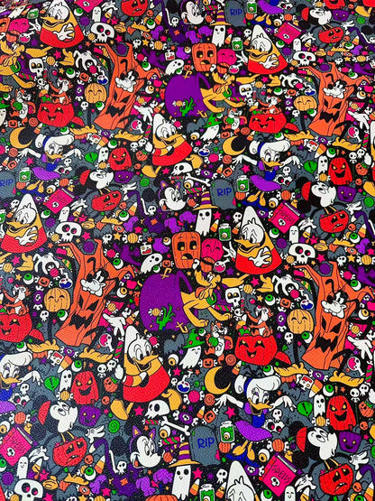 Craft Halloween Design Leather Fabric For Handmade Handicraft Goods