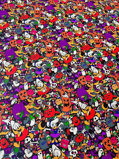 Craft Halloween Design Leather Fabric For Handmade Handicraft Goods