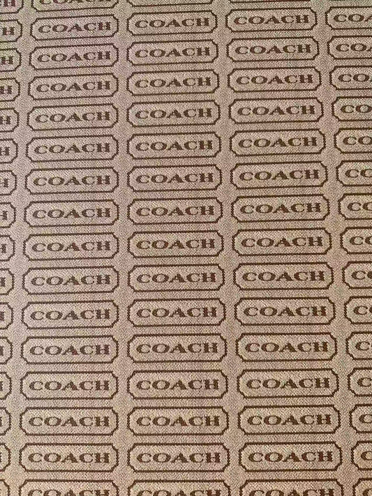 Classic Coach Leather Fabric For Handmade Handicraft By Yards