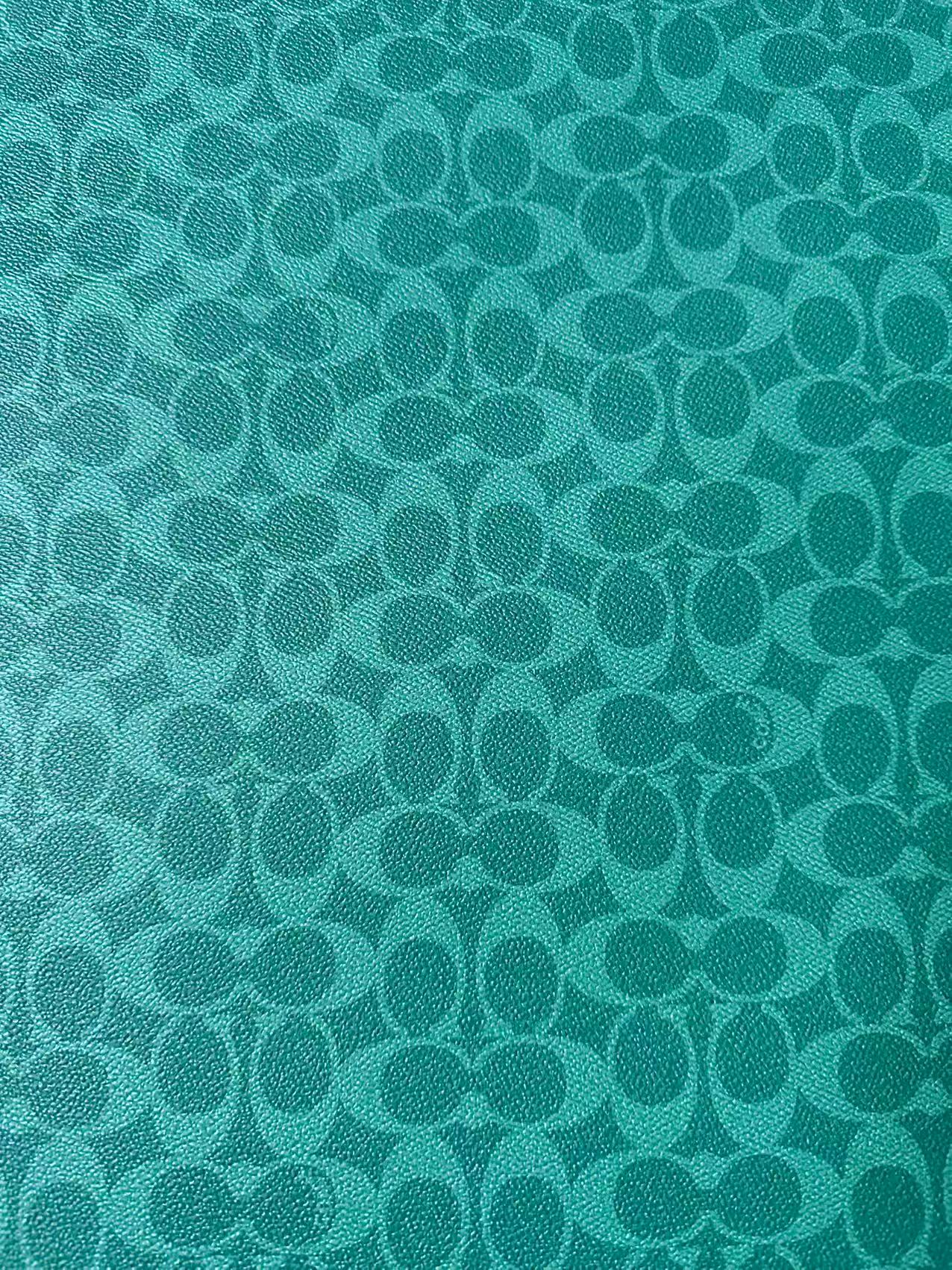 Classic Green Coach Leather Fabric For Handmade Sneaker,Bag Handicraft By Yards