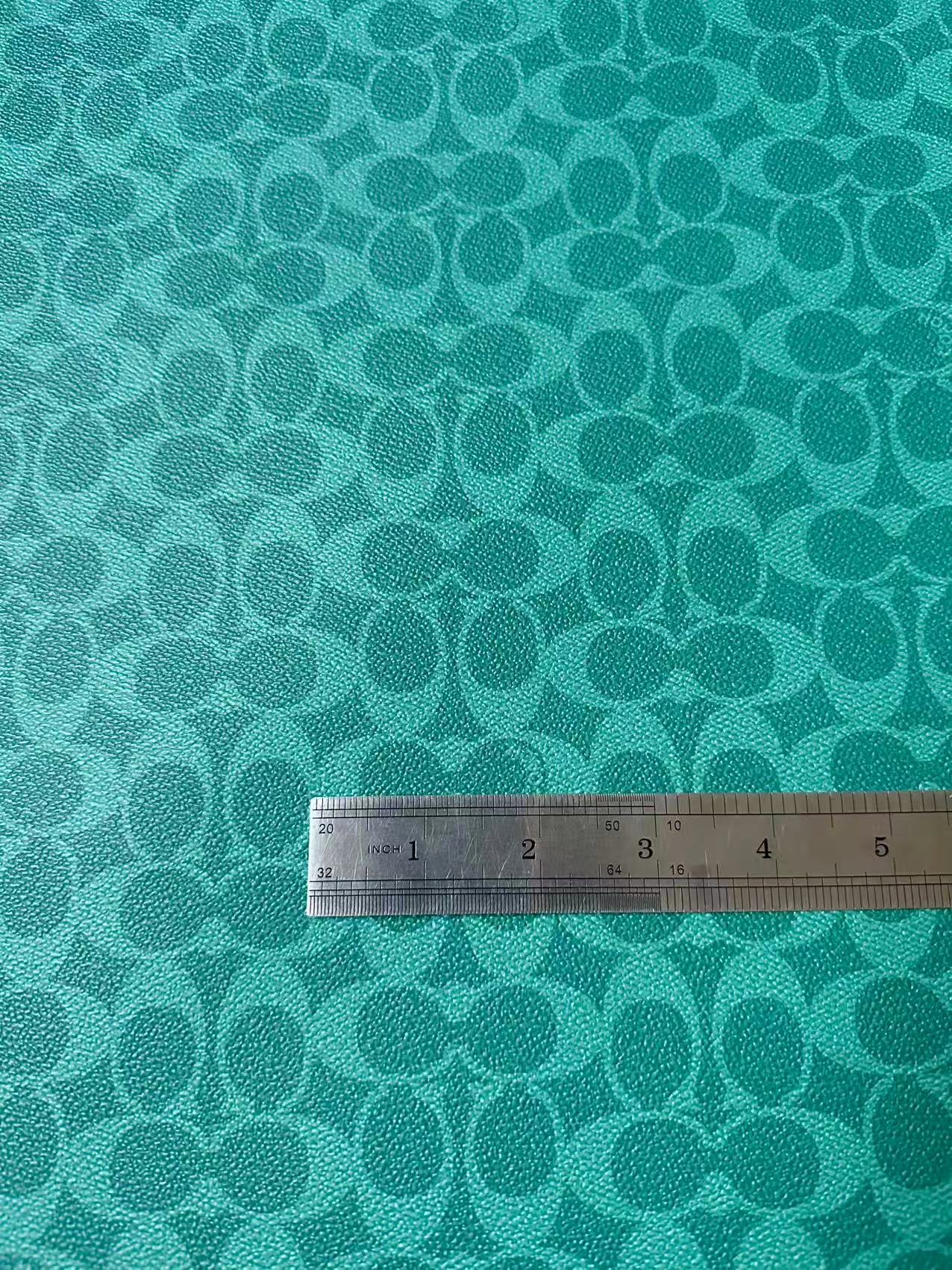Classic Green Coach Leather Fabric For Handmade Sneaker,Bag Handicraft By Yards