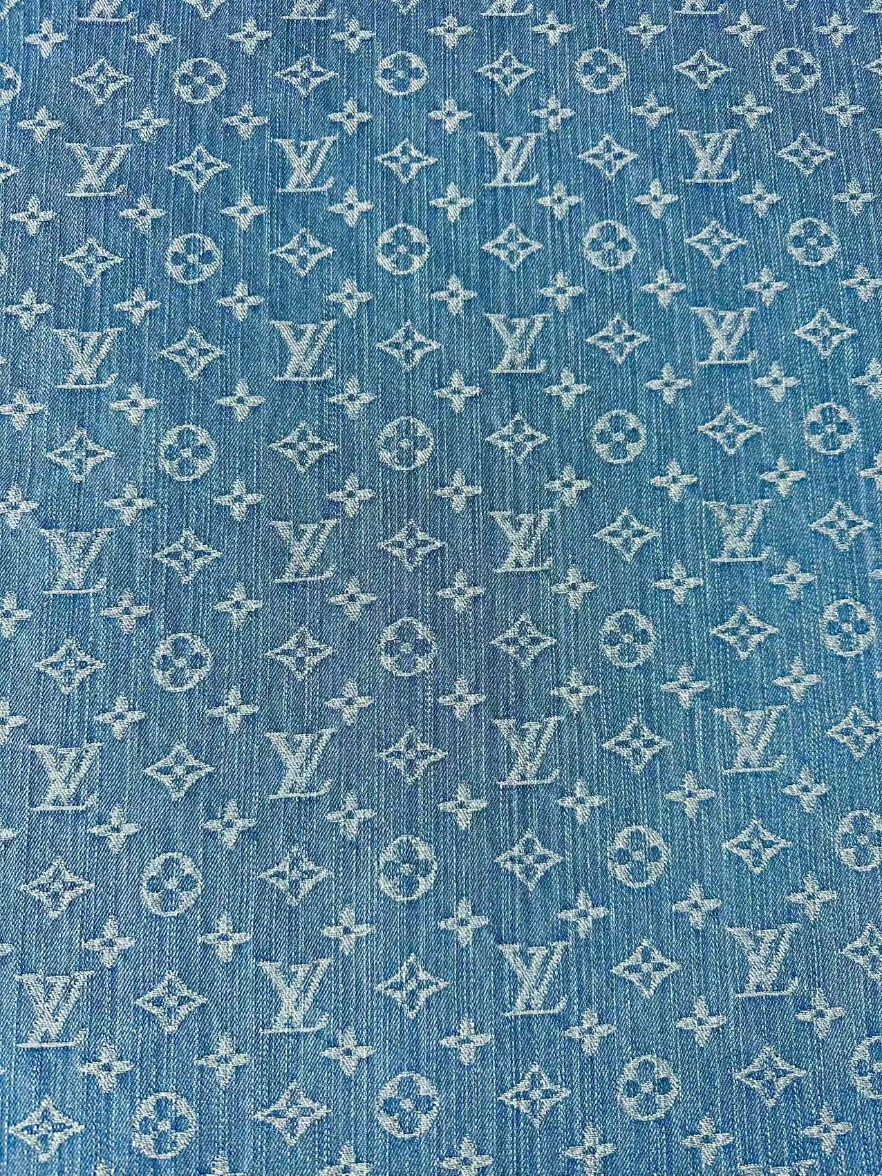 Fashion Bamboo Joint Wash LV Denim Fabric For Sewing Clothing,Bag ,Sneaker Upholstery Goods