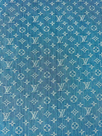 Fashion Bamboo Joint Wash LV Denim Fabric For Sewing Clothing,Bag ,Sneaker Upholstery Goods
