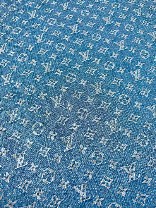 Fashion Bamboo Joint Wash LV Denim Fabric For Sewing Clothing,Bag ,Sneaker Upholstery Goods