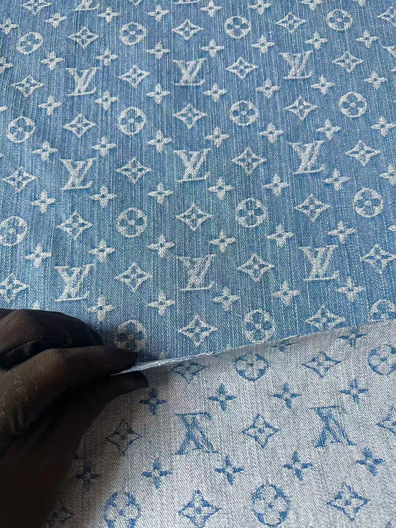 Fashion Bamboo Joint Wash LV Denim Fabric For Sewing Clothing,Bag ,Sneaker Upholstery Goods