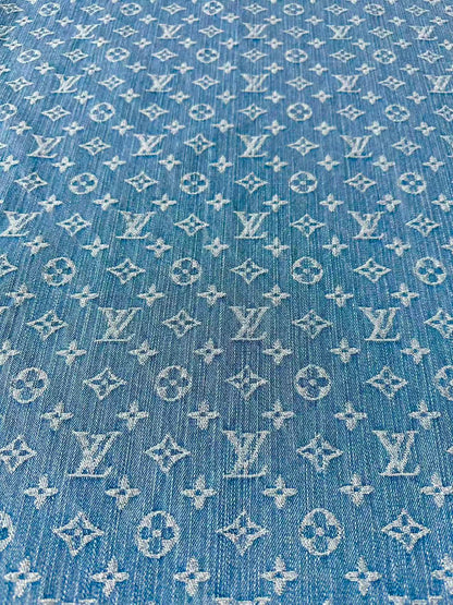 Fashion Bamboo Joint Wash LV Denim Fabric For Sewing Clothing,Bag ,Sneaker Upholstery Goods