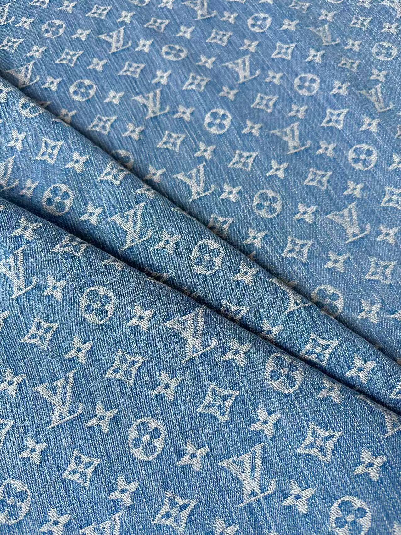 Fashion Bamboo Joint Wash LV Denim Fabric For Sewing Clothing,Bag ,Sneaker Upholstery Goods
