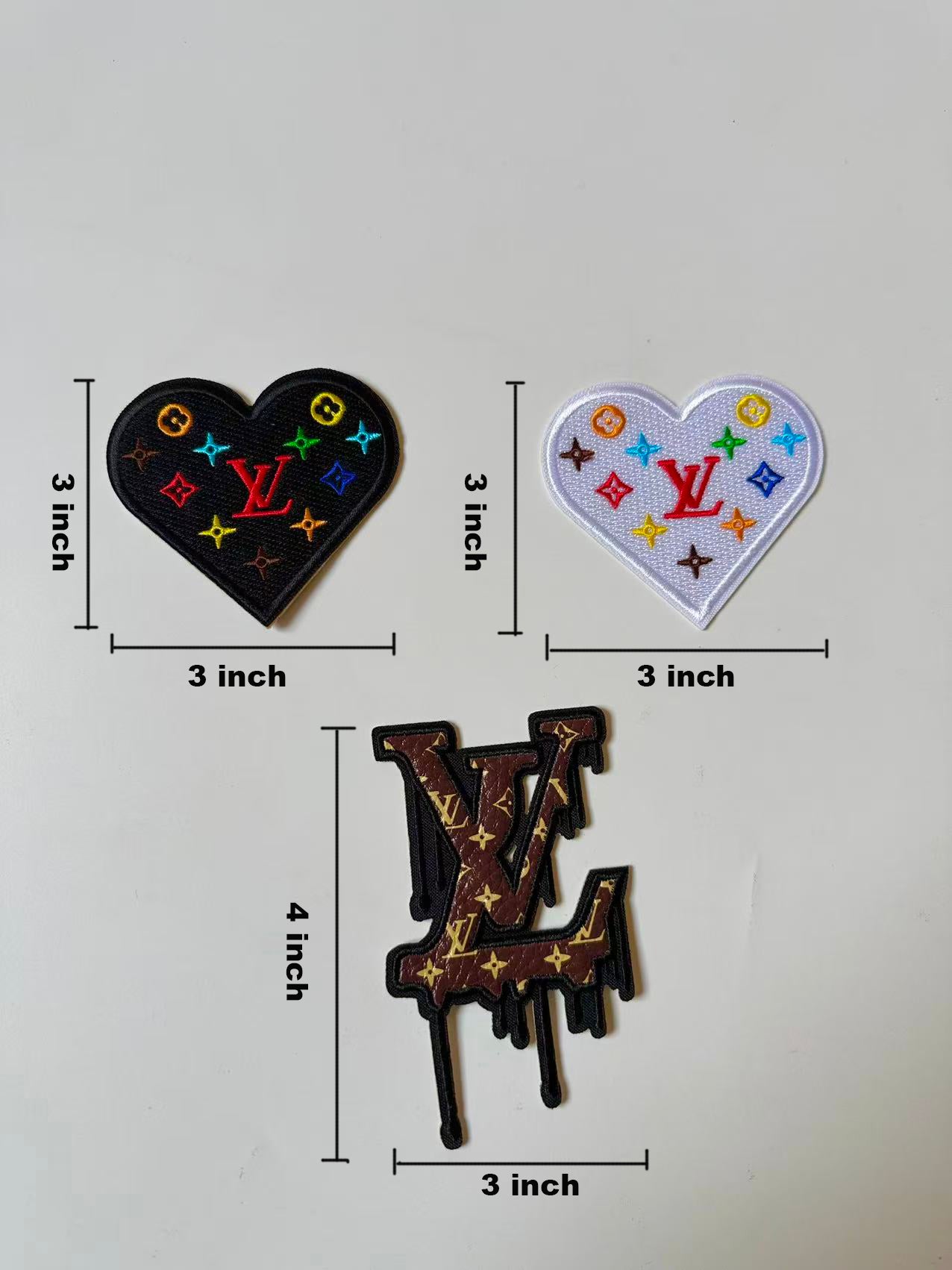 Craft Embroidery LV LOVE Jacquard Patches For Customized Apparel