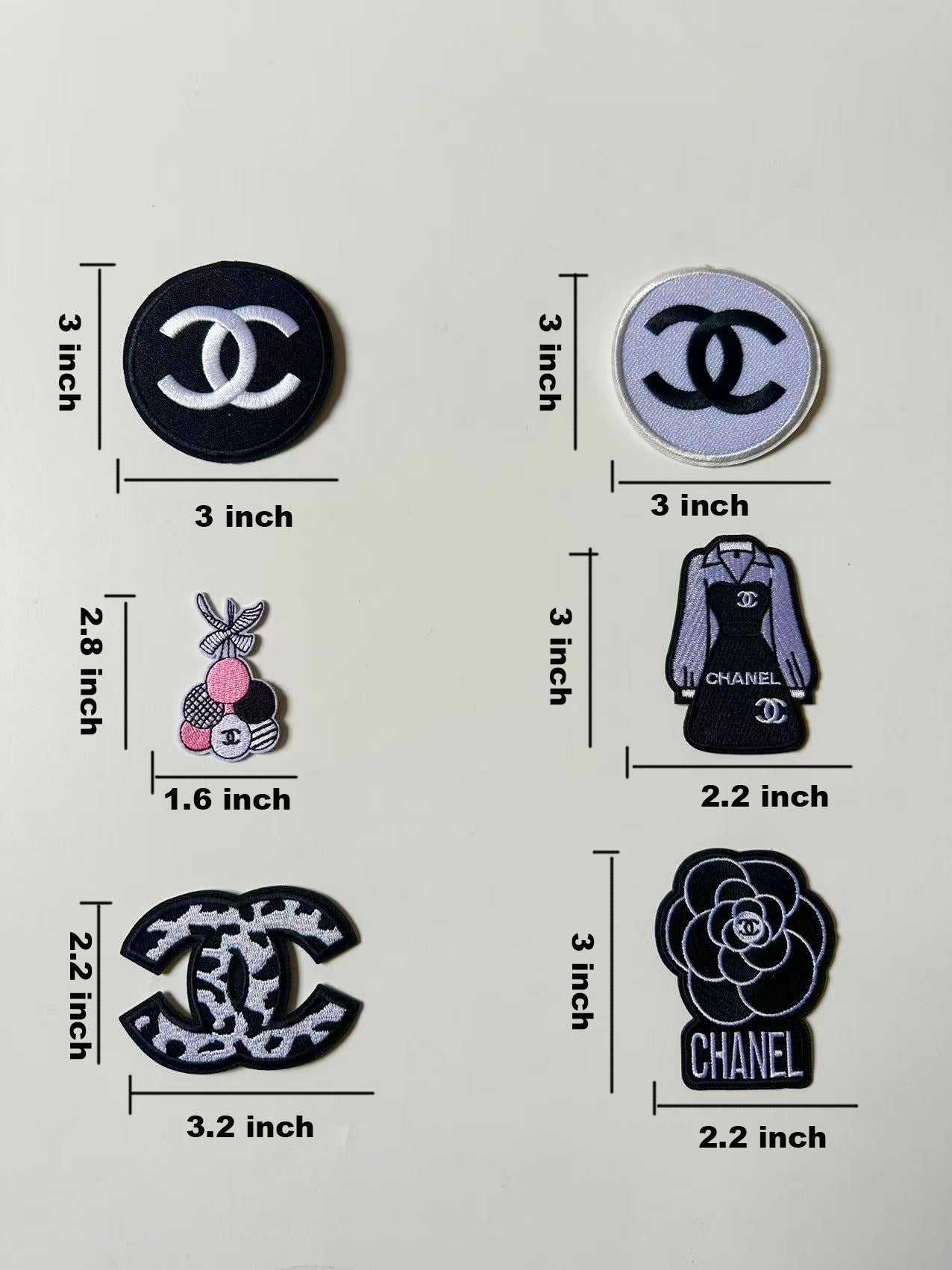 Craft Embroidery Chanel Jacquard Patches For Customized Clothing