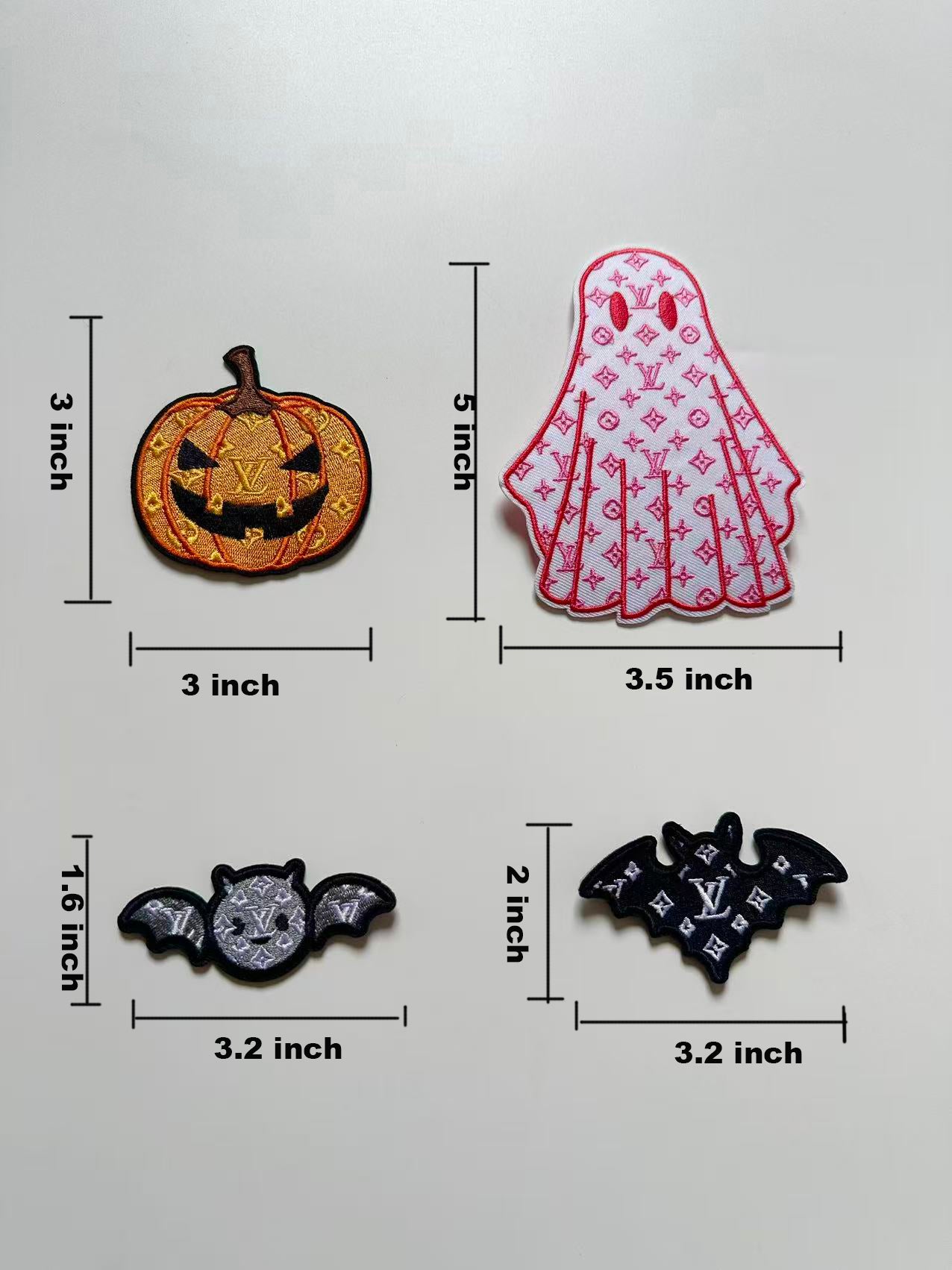 Craft Embroidery LV Halloween Jacquard Patches For Customized Clothing