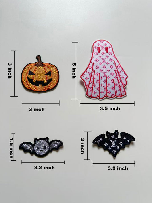 Craft Embroidery LV Halloween Jacquard Patches For Customized Clothing