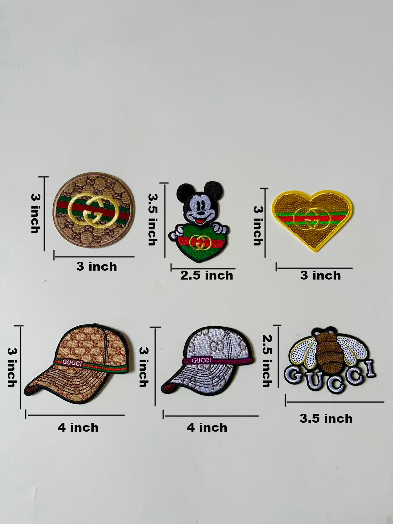 Craft Embroidery Gucci Jacquard Patches For Customized Clothing