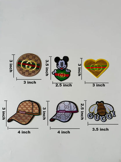 Craft Embroidery Gucci Jacquard Patches For Customized Clothing