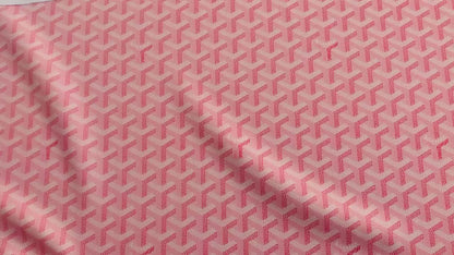 Craft Pink Cotton with Polyester Cloth Fabric For Handmade Clothing Apparel