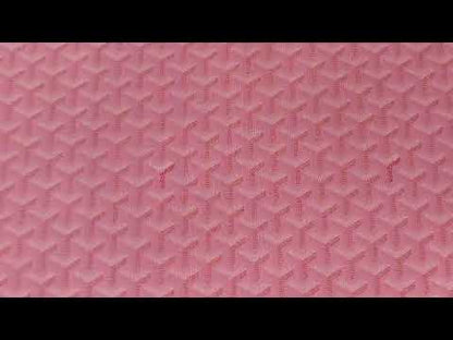Classic Goyard Leather Fabric , Handmade Shoes Leather, Hand-made Bags Fabric,Handicraft Leather Fabric By Yard (Pink)