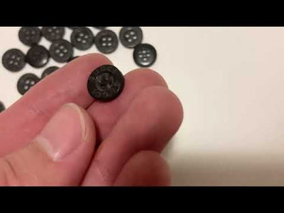 Craft Gucci 12MM Resin Material Handicraft Black Button For Apparel