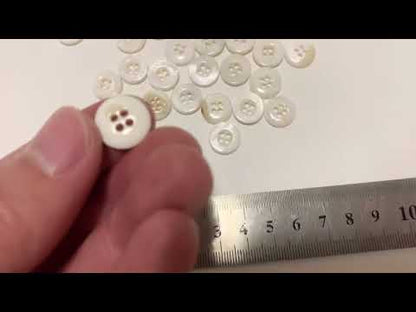 Craft Gucci 13MM Resin Material Handicraft White Button For Apparel