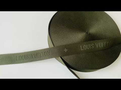 Craft LV 1.5 Inch Handmade Trim Embroidered Stripe Ribbon For Handicrafts By Yard (Dark Green)