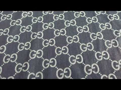 Classic 2 Inch Original 100% Cotton Gucci Denim Woven Jacquard fabric , Jean fabric For Handmade Apparel, Upholstery By Yard