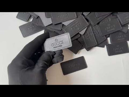 Craft Gucci Genuinely PU Leather Label Tag For Sewing Goods(Black)
