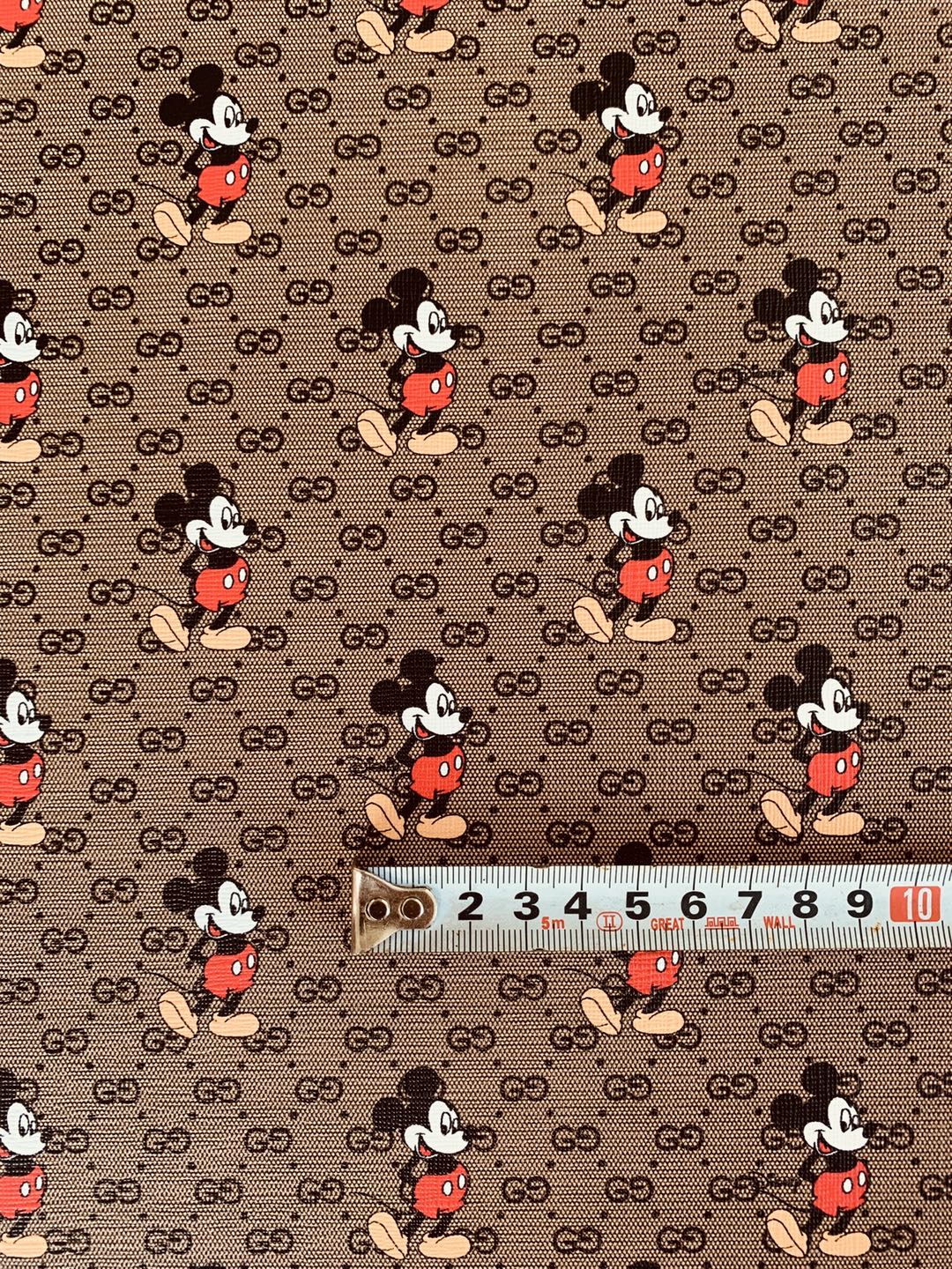 Classic Gucci Leather Case Fabric,Handmade Bag Fabric,Hand-made Shoes Fabric, Joint Disney Mickey Mouse