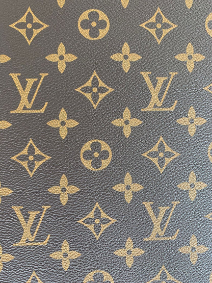 Fashion LV vinyl crafting leather fabric Bag leather ,shoes leather ,Handicraft leather By Yards