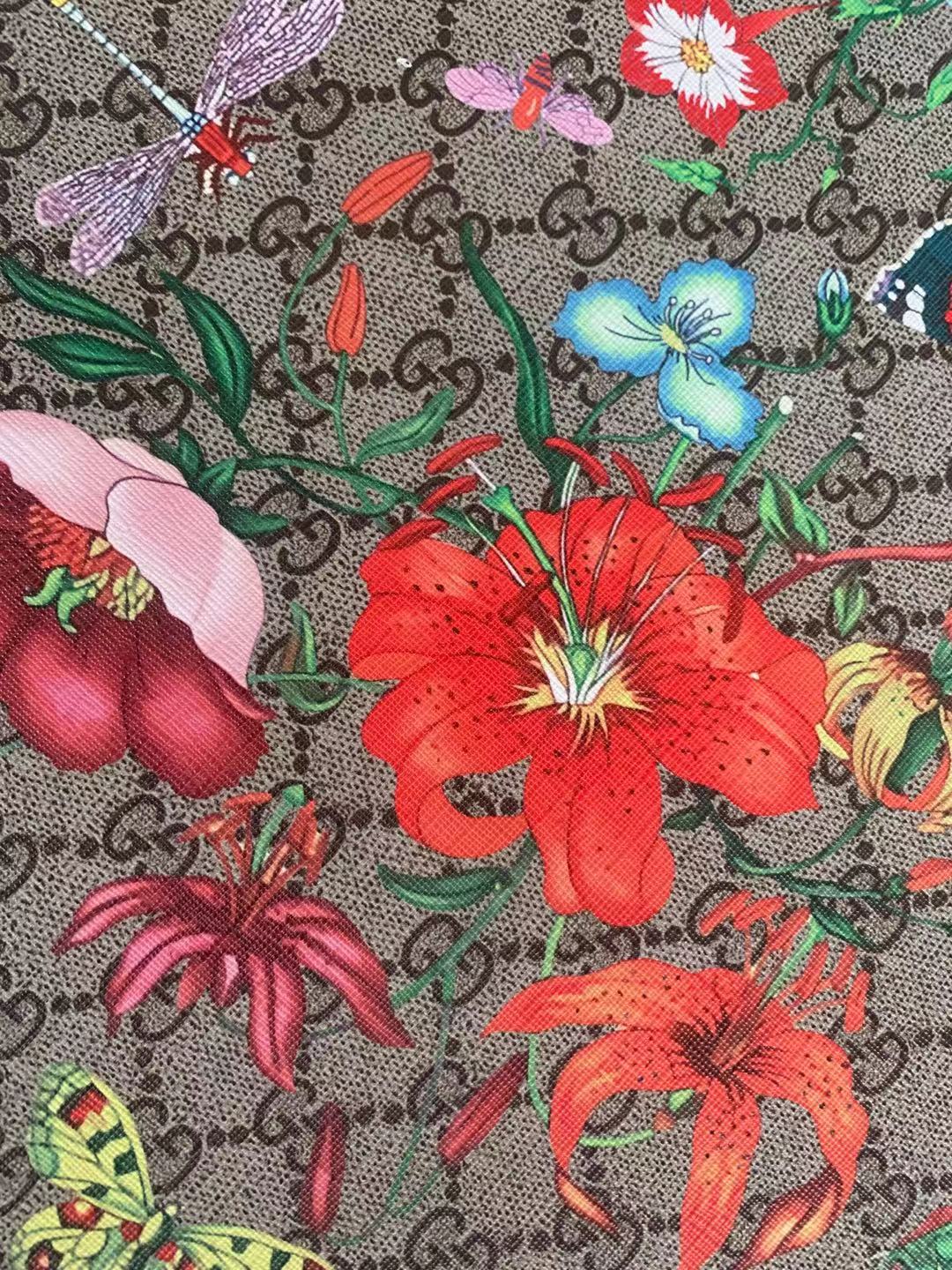 Classic Gucci Leather Case Fabric,Handmade Bag Fabric,Hand-made Shoes Fabric ( Insects series )