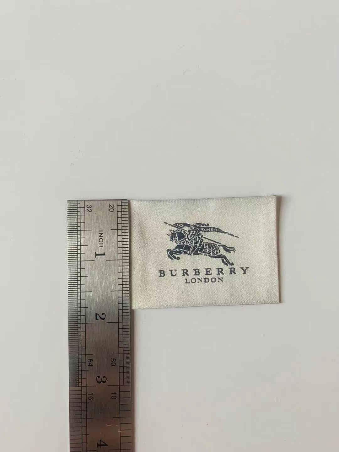 Classic Burberry Label For Handmade Goods