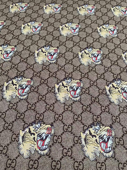 Fashion Gucci A Tiger Leather Case Fabric ,Handmade Bag Fabric,Hand-made Shoes Fabric  By Yards